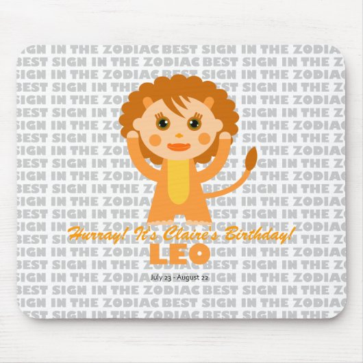 Leo Zodiac für Kinder Mousepad (Vorne)