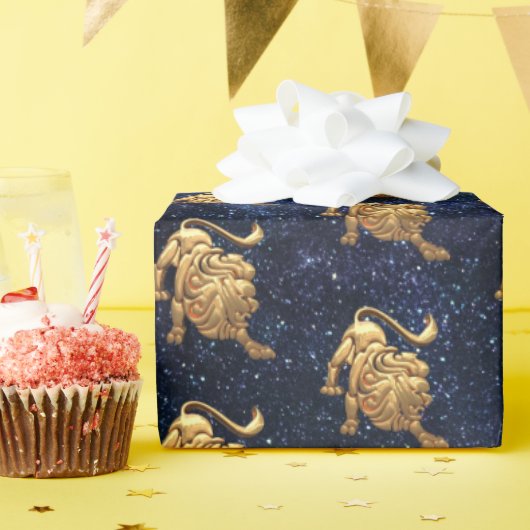 Leo Zodiac Geschenkpapier (Geburtstagsparty)
