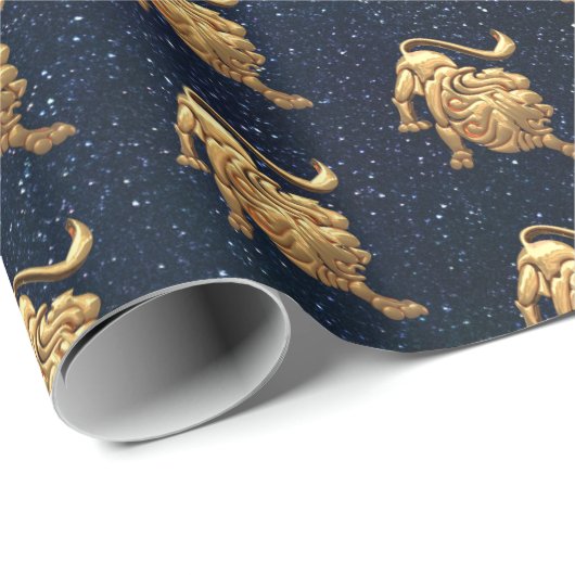 Leo Zodiac Geschenkpapier (Rolleneckpunkt)