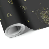 Leo zodiac Horoskop Sternzeichen Geschenkpapier (Rolleneckpunkt)