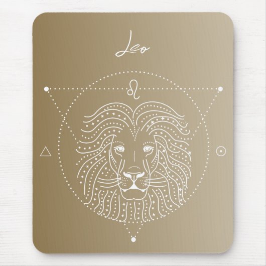 Leo zodiac Horoskop Sternzeichen Mousepad (Vorne)
