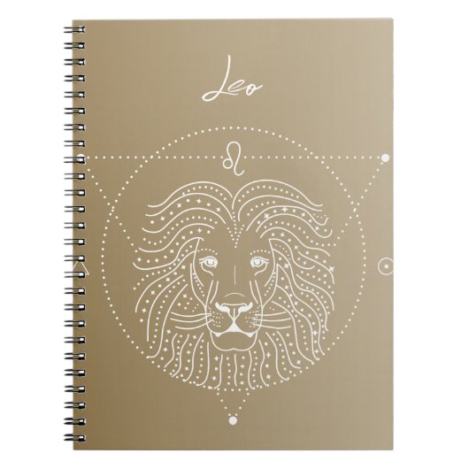 Leo zodiac Horoskop Sternzeichen Notizblock (Vorderseite)