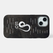 Leo Zodiac Horoskop Typ iPhone 15 Hülle (Rückseite (Horizontal))