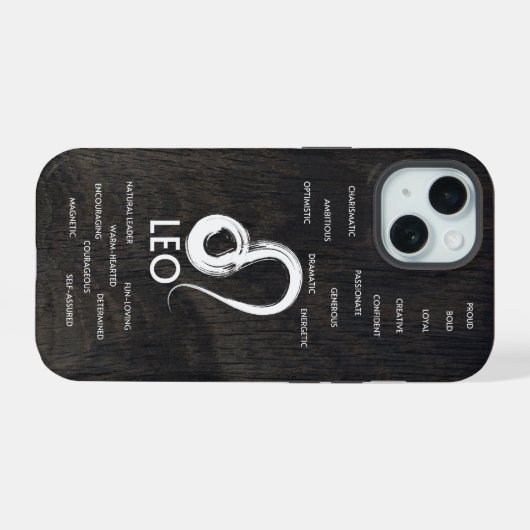 Leo Zodiac Horoskop Typ iPhone 15 Hülle (Rückseite (Horizontal))