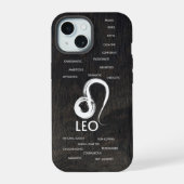 Leo Zodiac Horoskop Typ iPhone 15 Hülle (Rückseite)