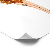 Leo Zodiac Illustration – Hand Drawn Poster (Ecke)