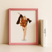 Leo Zodiac Illustration – Hand Drawn Poster