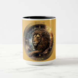 Leo Zodiac individualisierbarer Kaffee Tasse