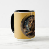 Leo Zodiac individualisierbarer Kaffee Tasse (Vorderseite Links)