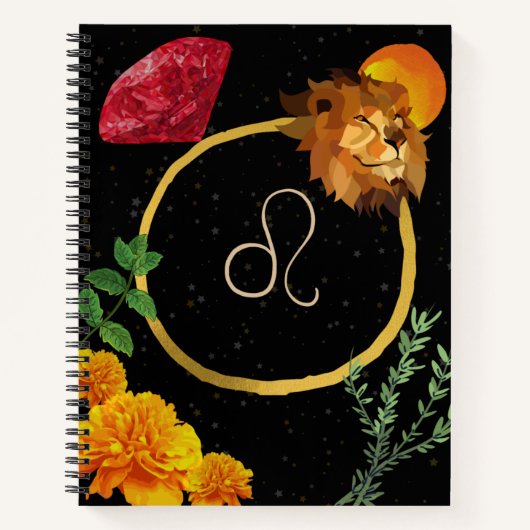 Leo Zodiac Journal Notizblock (Vorderseite)
