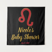 LEO Zodiac Juli August Astrologie Party Hintergrun Wandteppich (Vorderseite)