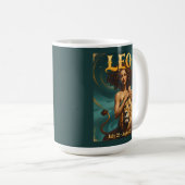 Leo Zodiac Juli August Geburtstagsastrologie Kaffeetasse (VorderseiteRechts)