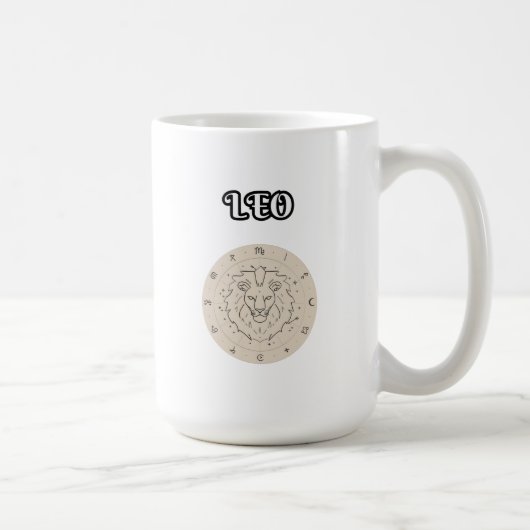 leo zodiac kaffeetasse (Rechts)