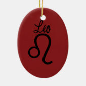 Leo Zodiac Keramikornament (Hinten)