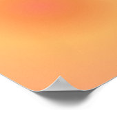 Leo Zodiac, Leo Aura Orange Gradient Poster (Ecke)
