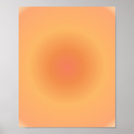 Leo Zodiac, Leo Aura Orange Gradient Poster (Vorne)
