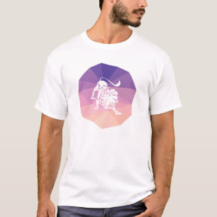 Leo zodiac - modernes lila Horoskop T-Shirt