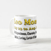 Leo Zodiac Muttertagskaffee-Tasse Kaffeetasse (Vorderseite Links)