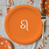 Leo zodiac - Neonorange Pappteller