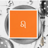 Leo zodiac - Neonorange Serviette