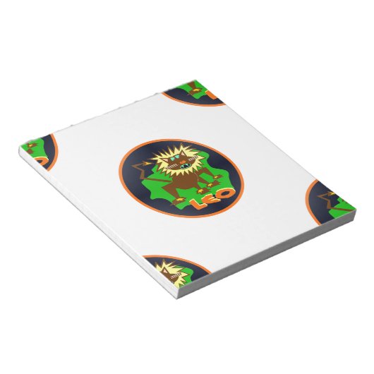 Leo zodiac notizblock (angewinkelt)