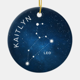 Leo Zodiac Ornament Personalisiert Zodiac-Geschenk