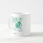 Leo Zodiac Personalisierte Merkmale Horoskop Kaffeetasse (Vorderseite Links)