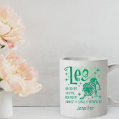 Leo Zodiac Personalisierte Merkmale Horoskop Kaffeetasse