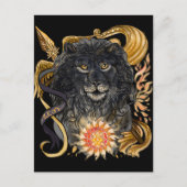 Leo Zodiac Postkarte (Vorderseite)