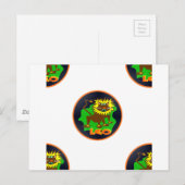 Leo zodiac postkarte (Vorne/Hinten)