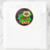 Leo zodiac rechteckiger aufkleber (Tasche)