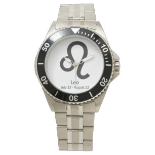 Leo Zodiac Sign Astrologie Armbanduhr