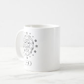 Leo Zodiac Sign Astrologisch Kaffeetasse (Vorderseite Links)