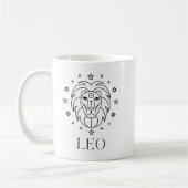 Leo Zodiac Sign Astrologisch Kaffeetasse (Links)