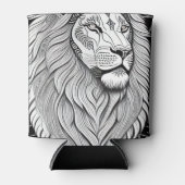 Leo Zodiac Sign - Astrologische Lion Dosenkühler (Vorderseite)