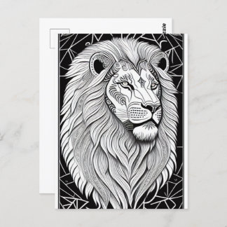 Leo Zodiac Sign - Astrologische Lion Postkarte