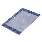 Leo Zodiac Sign auf Blue Digital Camouflage Notizblock (angewinkelt)