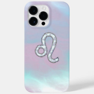 Leo Zodiac Sign auf Pastels Nacre Style Case-Mate iPhone 14 Pro Max Hülle