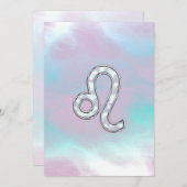 Leo Zodiac Sign auf Pastels Nacre Style Print (Vorne/Hinten)