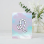Leo Zodiac Sign auf Pastels Nacre Style Print (Stehend Vorderseite)