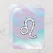 Leo Zodiac Sign auf Pastels Nacre Style Print (Vorne/Hinten)