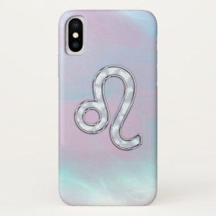 Leo Zodiac Sign auf Pastels Nacre Style Print Case-Mate iPhone Hülle