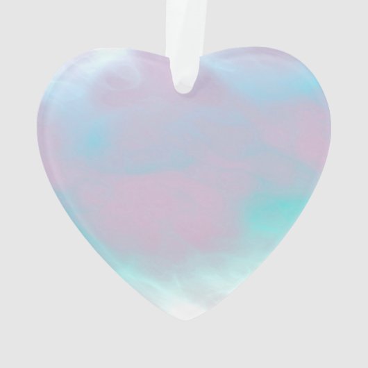 Leo Zodiac Sign auf Pastels Nacre Style Print Ornament (Rückseite)