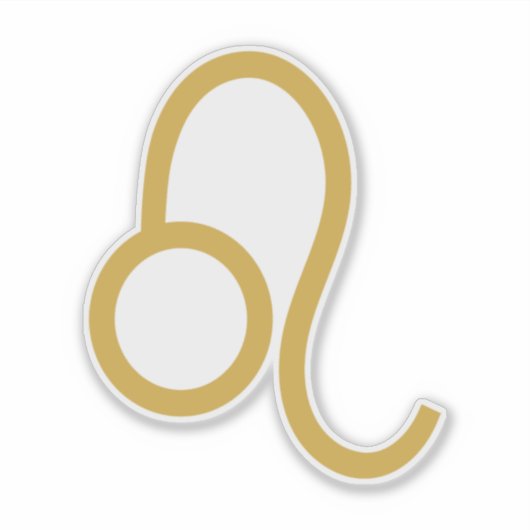 Leo Zodiac Sign Aufkleber (Vorderseite)