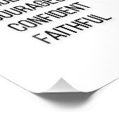 Leo Zodiac Sign, Black & White Poster (Ecke)