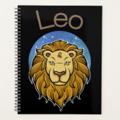 Leo Zodiac Sign Calendar Planer (Vorderseite)