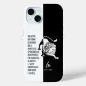 Leo Zodiac Sign Case-Mate iPhone Hülle (Rückseite)