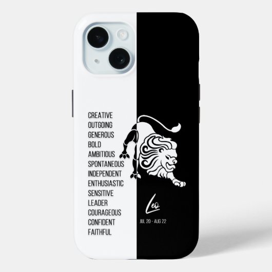 Leo Zodiac Sign Case-Mate iPhone Hülle (Rückseite)