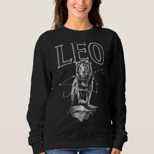 Leo Zodiac Sign Constellation Astrologie Horoskop Sweatshirt
