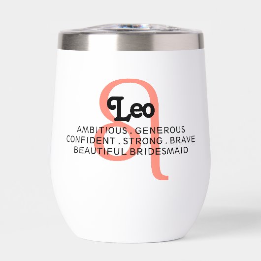 Leo Zodiac Sign Custom Traits (Vorderseite)